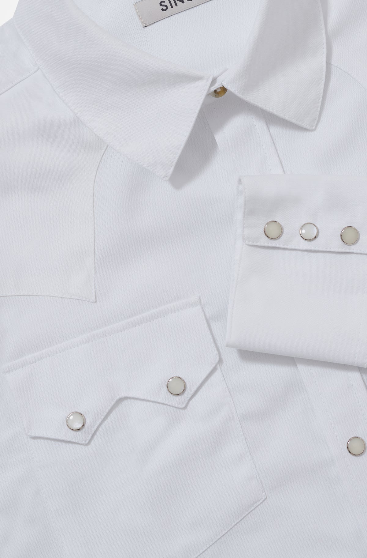 CAMISA WESTERN OXFORD - BRANCO