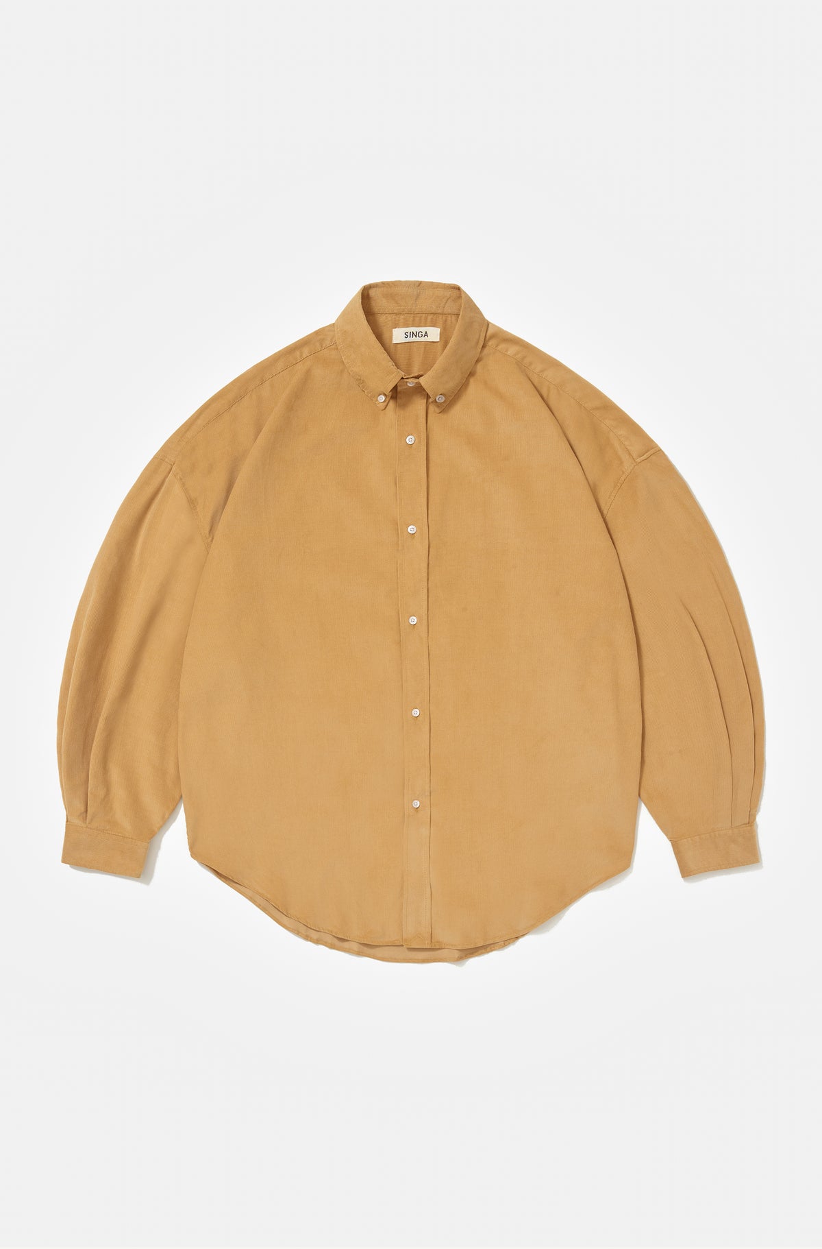 Camisa Oversized Veludo Bege