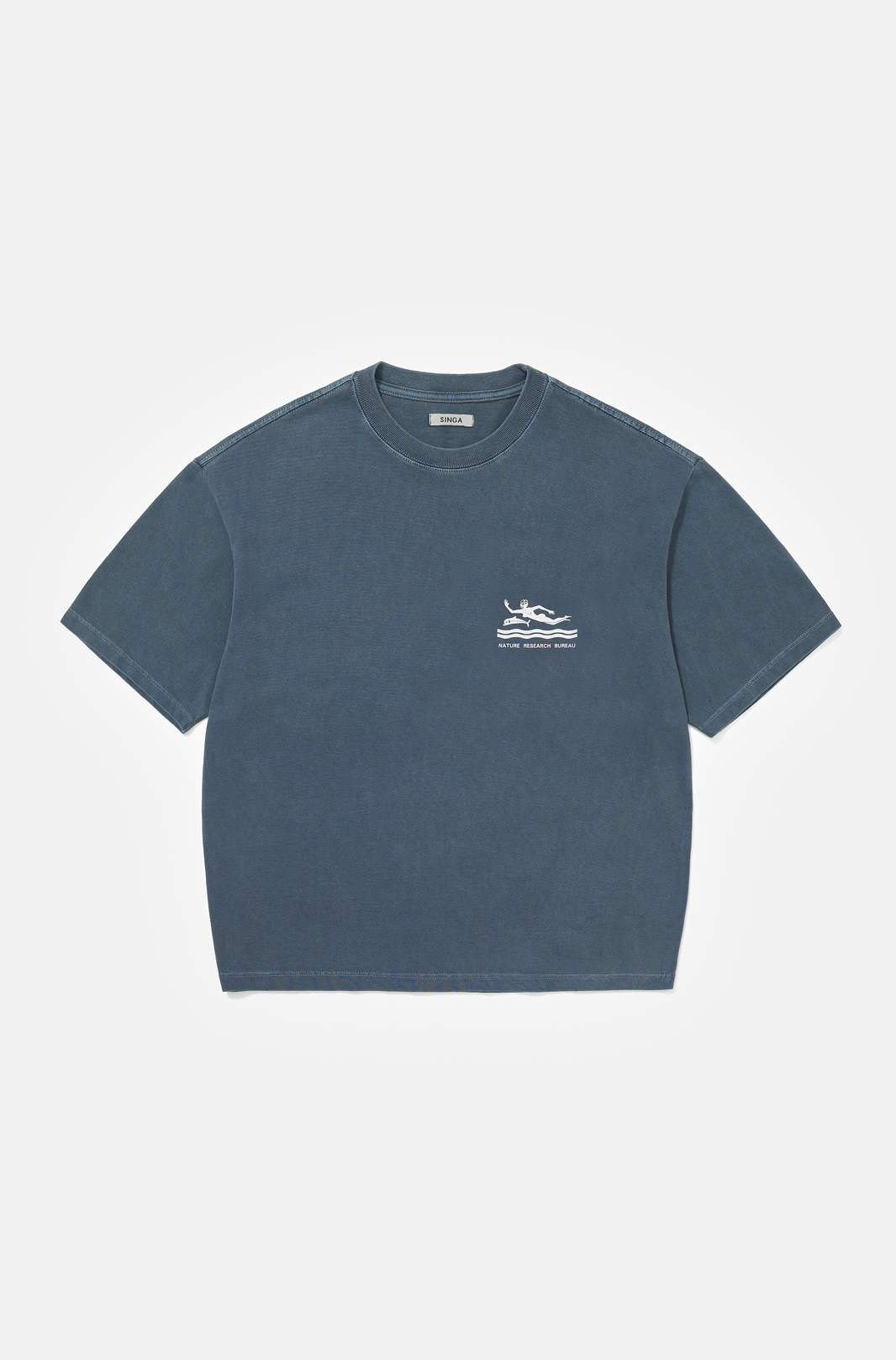 Camiseta Boxy Regular Cousteau Indigo