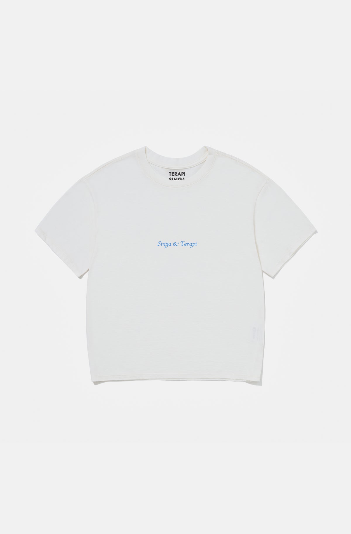 Camiseta Boxy Regular Singa & Terapi Off-white