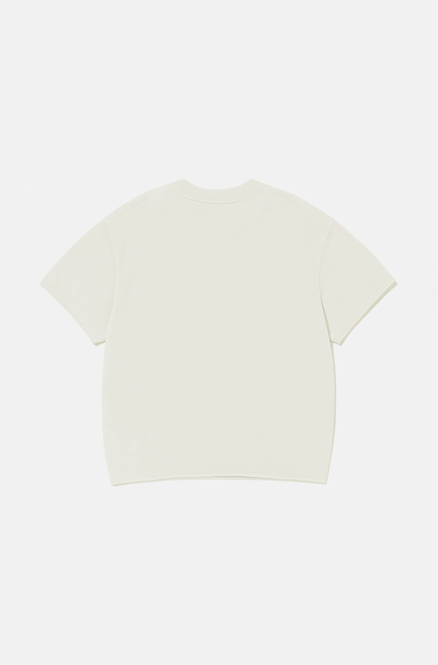 Camiseta Boxy Regular Off-White Corte a Fio