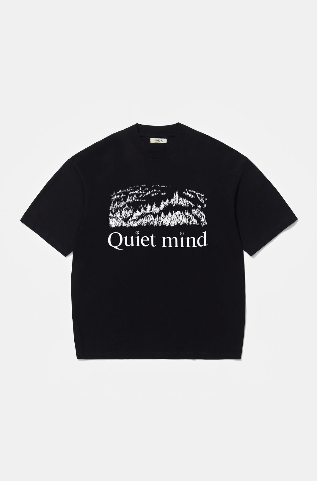 Camiseta Clássica Quiet Mind Preta