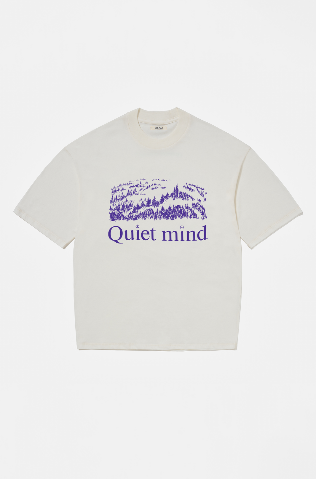 Camiseta Clássica Quiet Mind Crua
