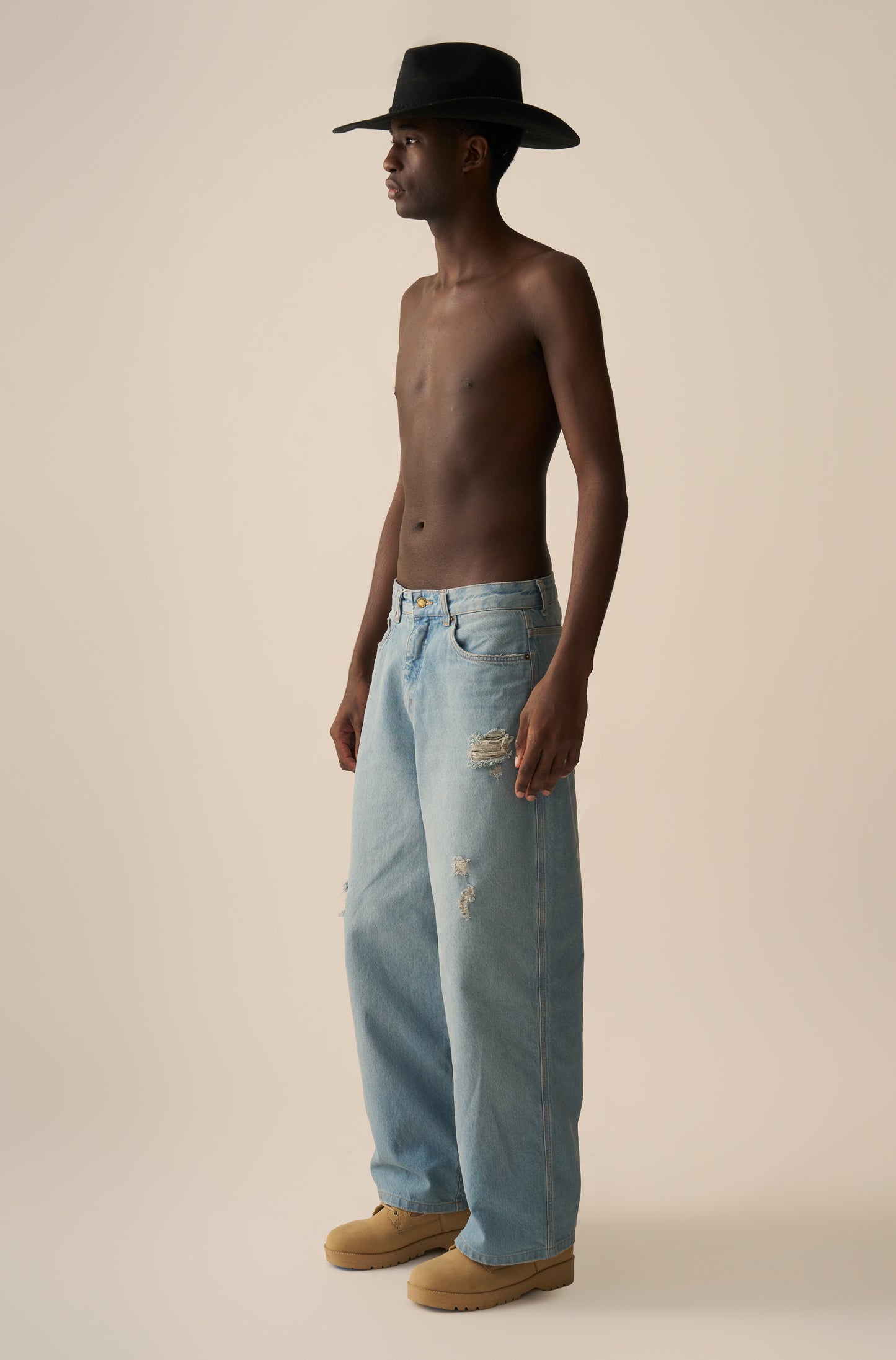Calça Baggy SINGA x ALLGLORY Delavê