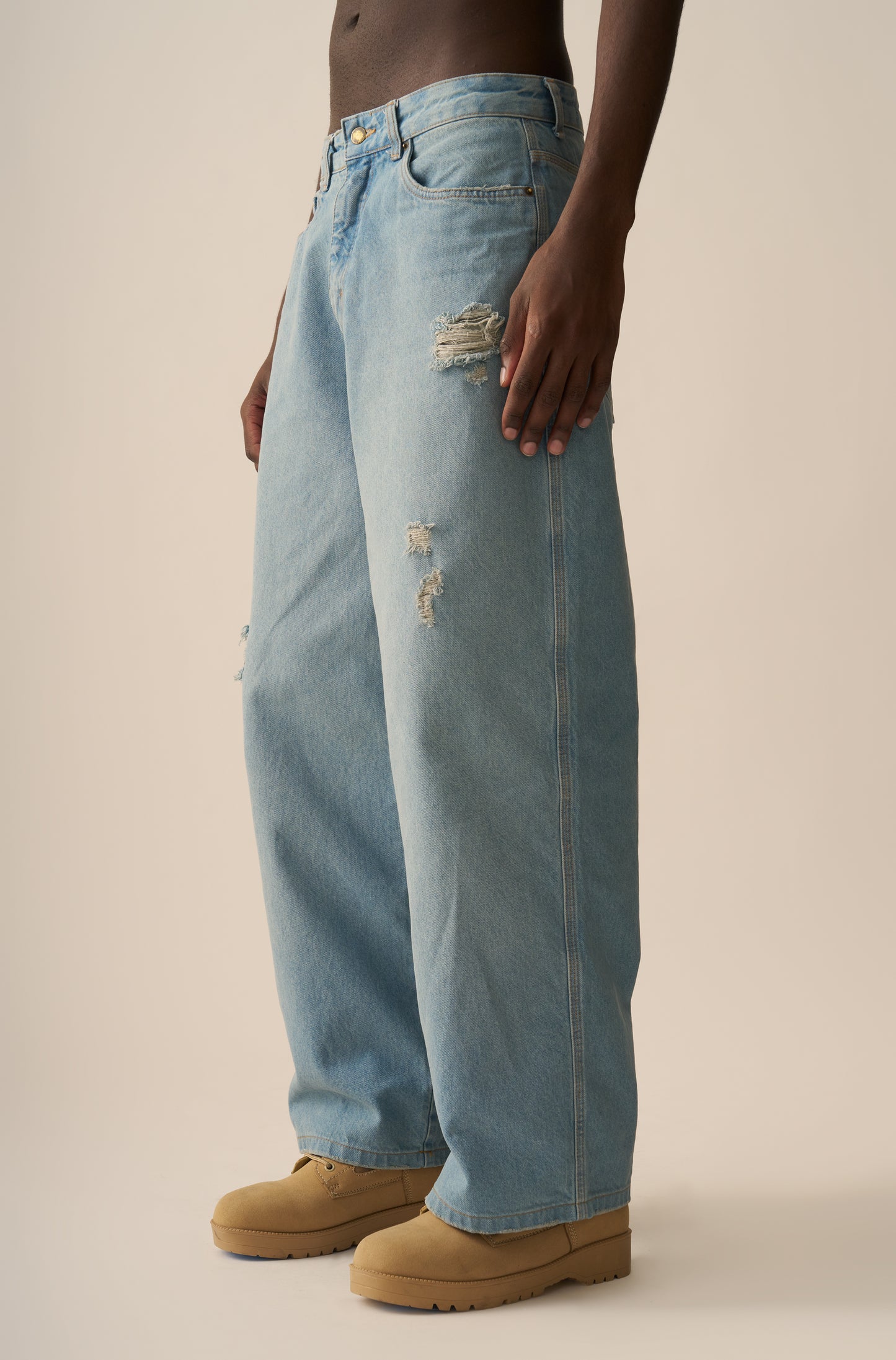 Calça Baggy SINGA x ALLGLORY Delavê