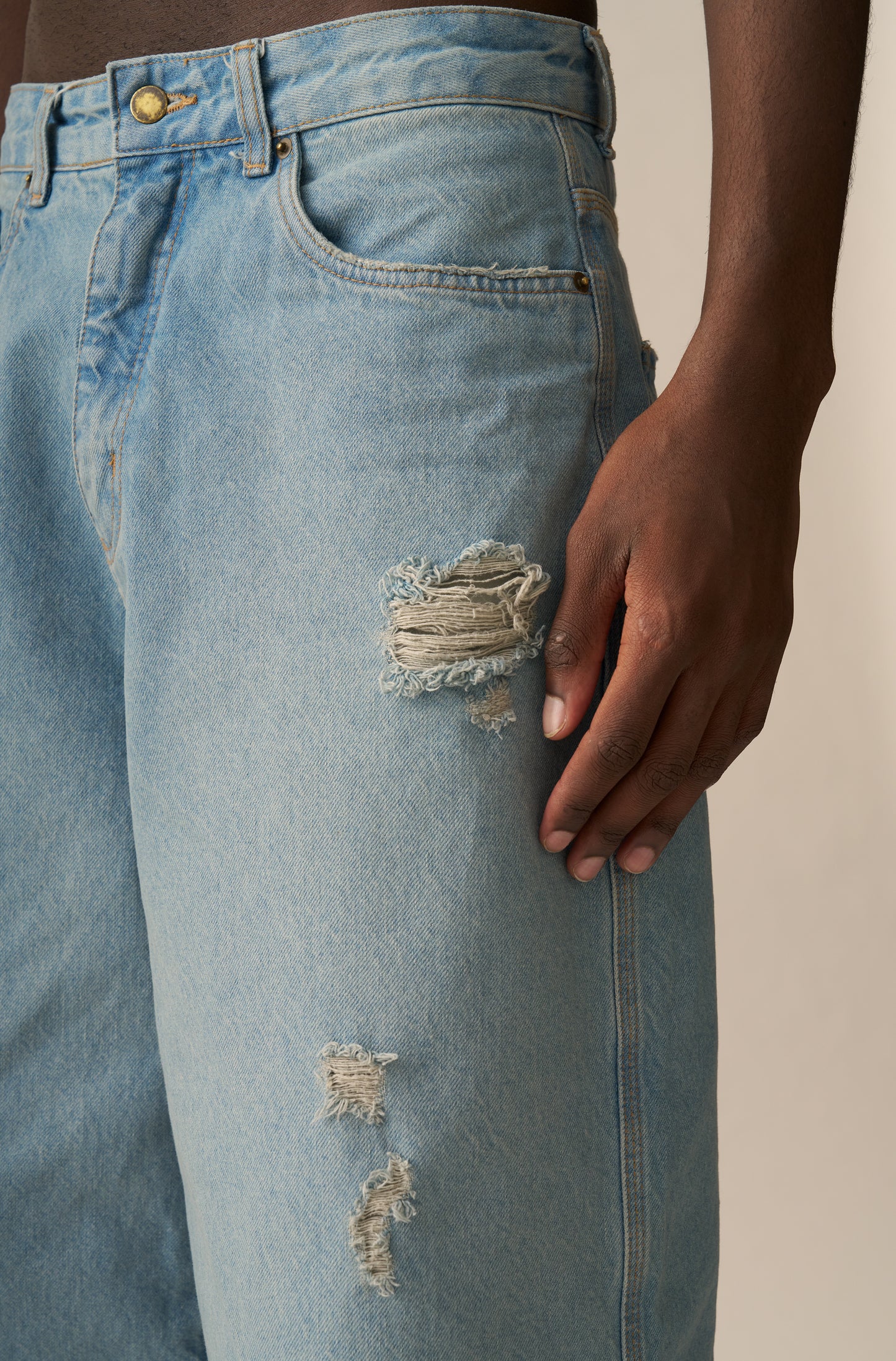 Calça Baggy SINGA x ALLGLORY Delavê