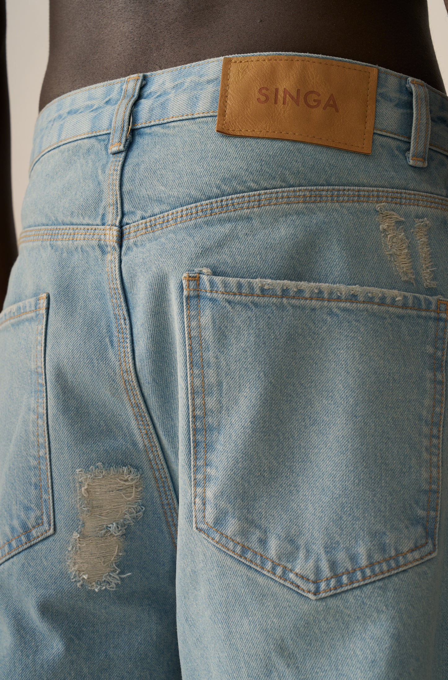 Calça Baggy SINGA x ALLGLORY Delavê