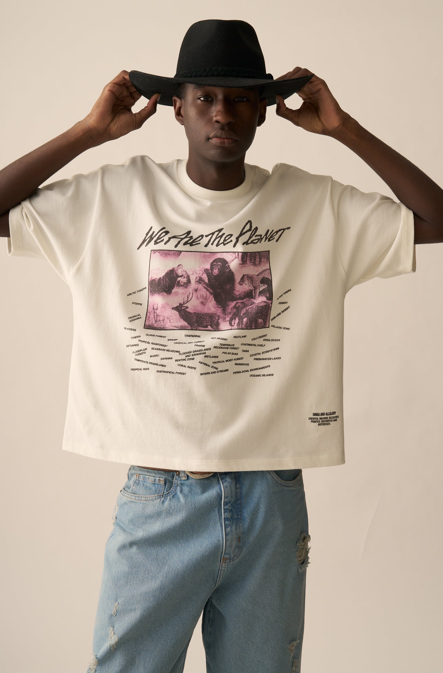 Boxy Over SINGA x ALLGLORY United For Love And Peace Off-White