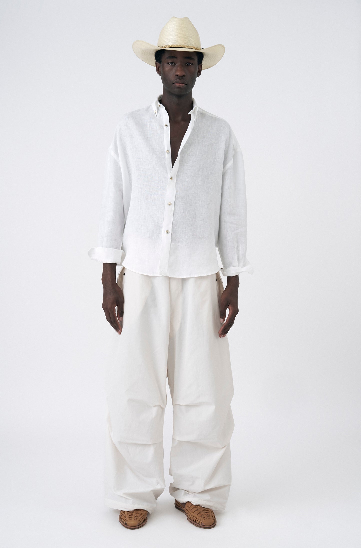 CAMISA SINGA LINHO MANGA LONGA OFF WHITE