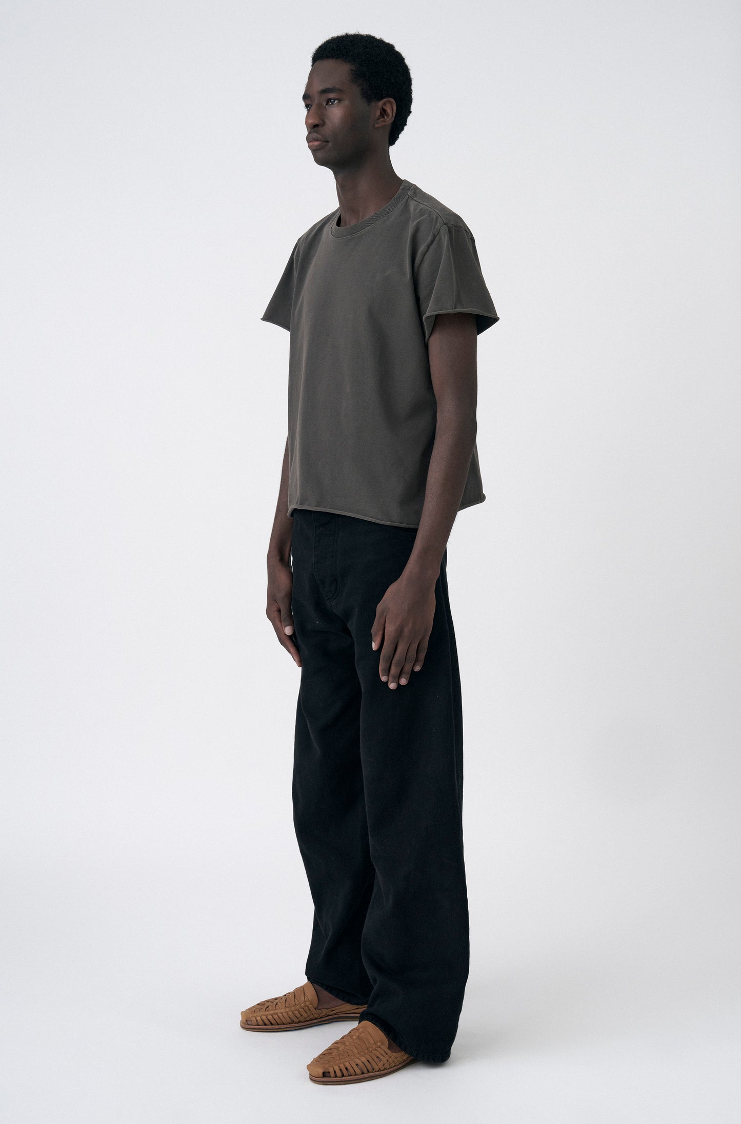 Camiseta Boxy Regular Chakra-Washed™ Beluga Corte a Fio
