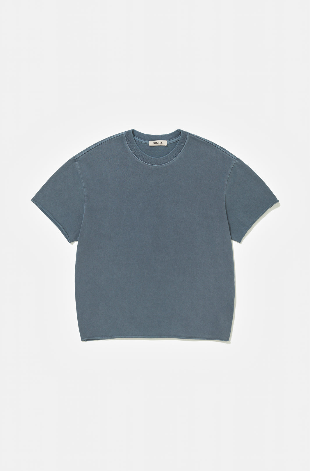 Camiseta Boxy Regular Chakra-Washed™ Indigo Corte a Fio
