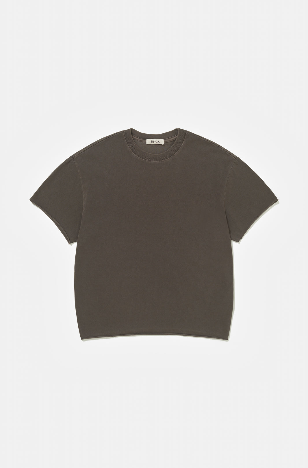 Camiseta Boxy Regular Chakra-Washed™ Beluga Corte a Fio