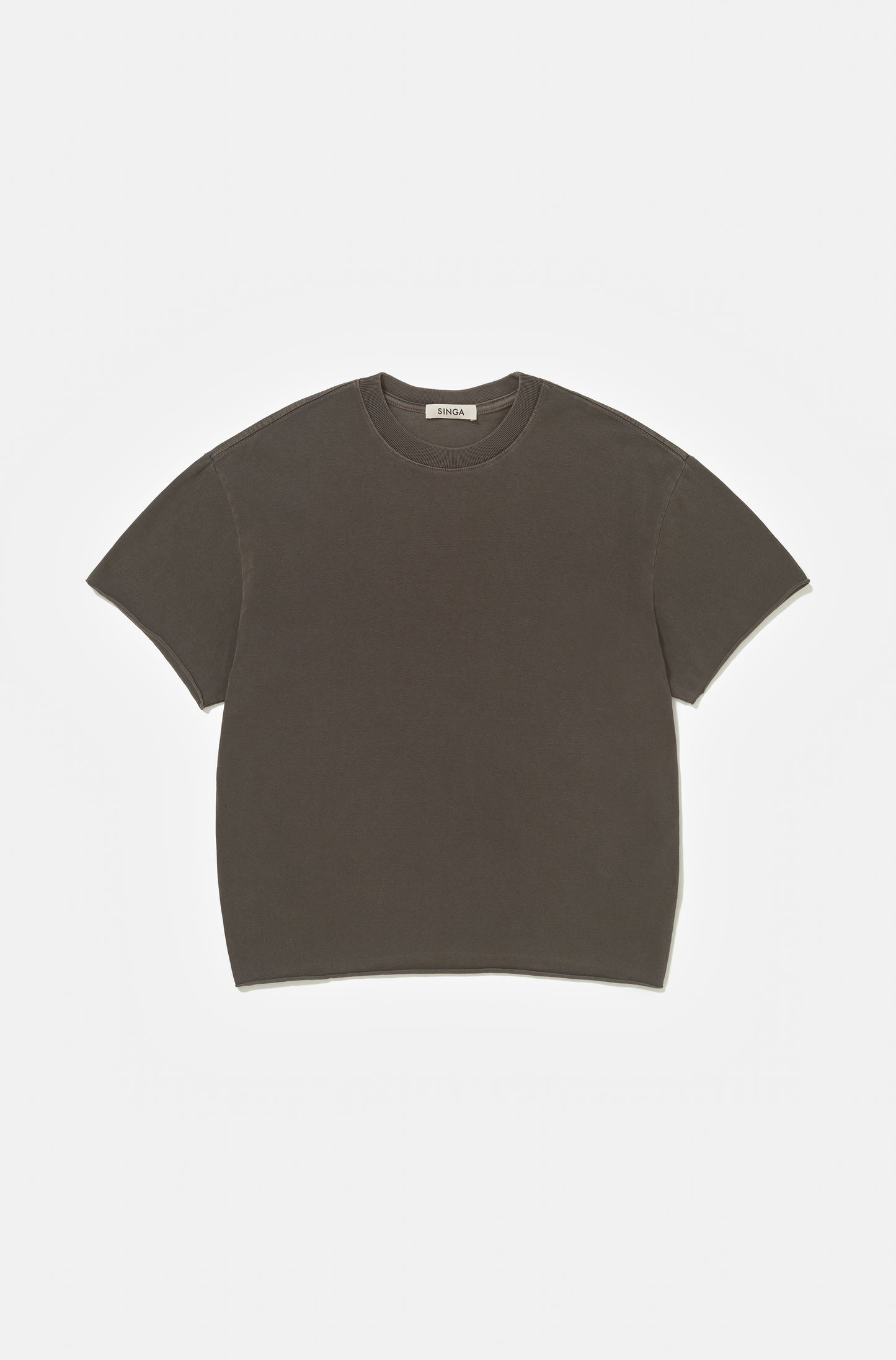 Camiseta Boxy Regular Chakra-Washed™ Beluga Corte a Fio