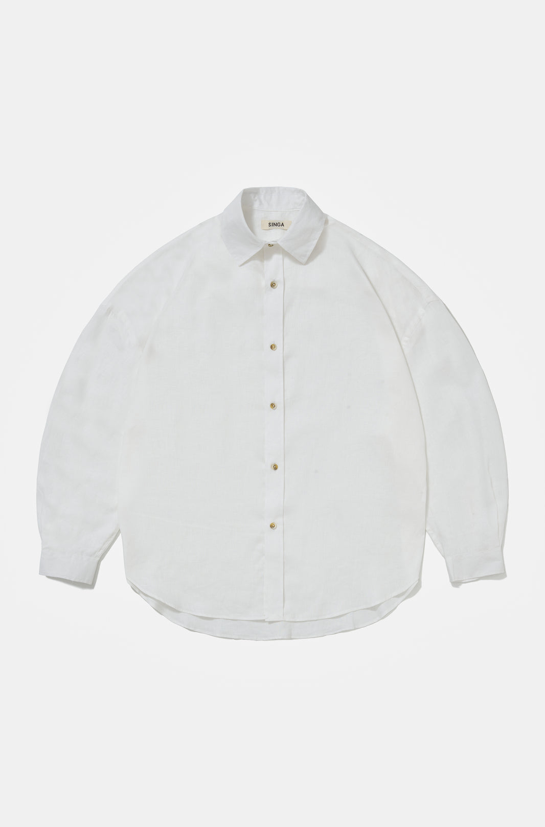 CAMISA SINGA LINHO MANGA LONGA OFF WHITE