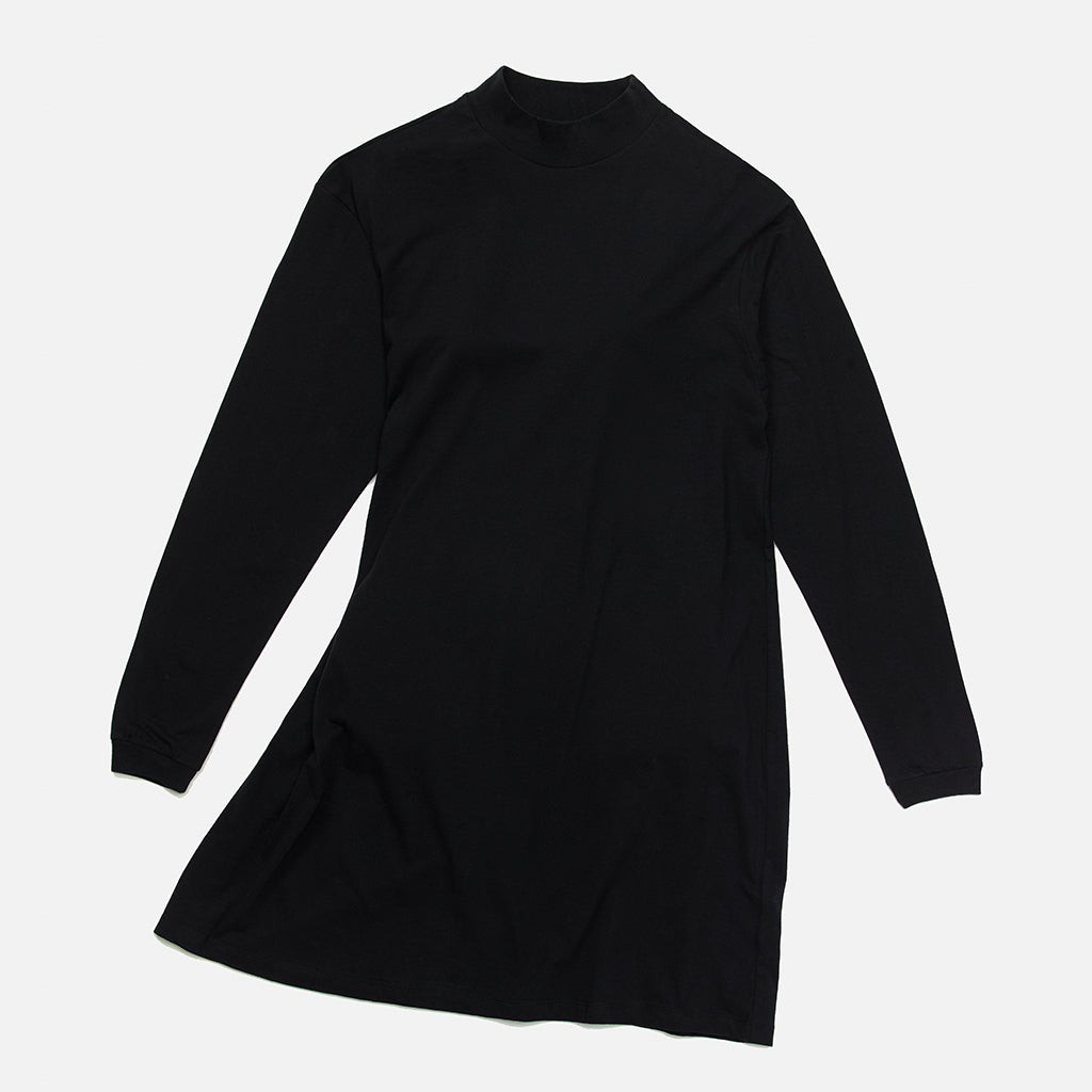 Vestido Gola Alta Preto