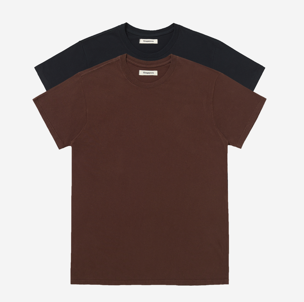 Pack 2 Camisetas Underwear Slim Chocolate/Preta
